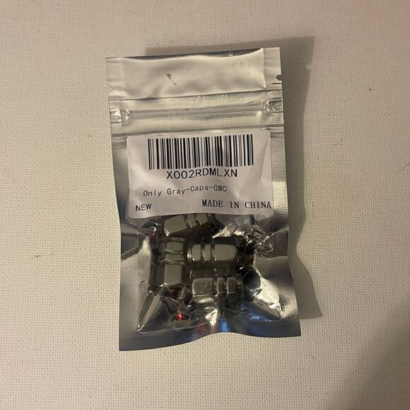 GMC Logo valve Stem caps in Gray set of 4 NWT - Picture 4 of 4